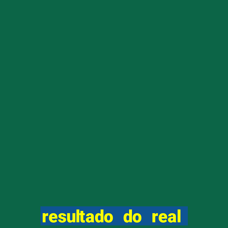 resultado do real cap deste domingo